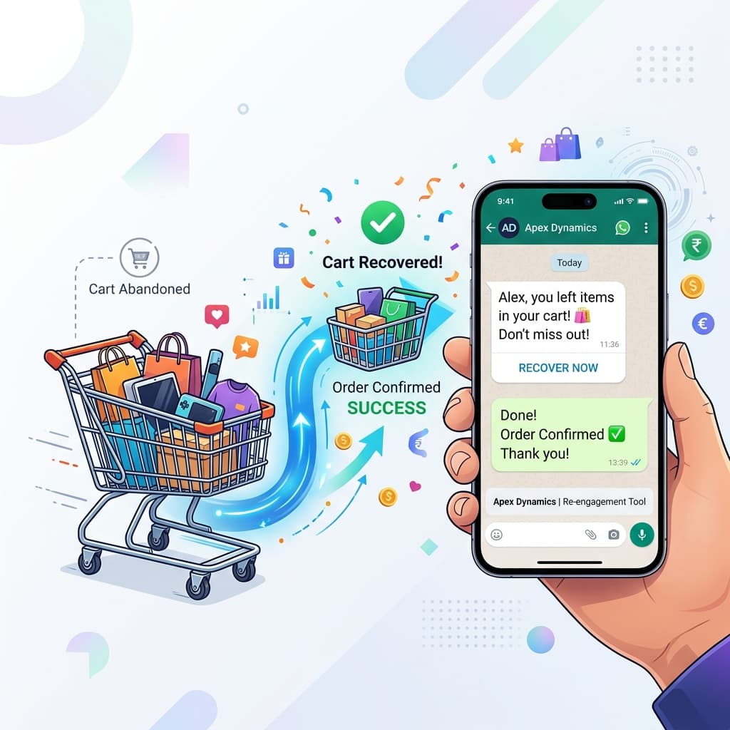 Abandoned cart to confirmed order: how WhatsApp re-engagement wins back lost sales