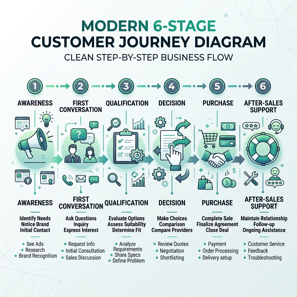 The 6 Stages of Modern Customer Journey